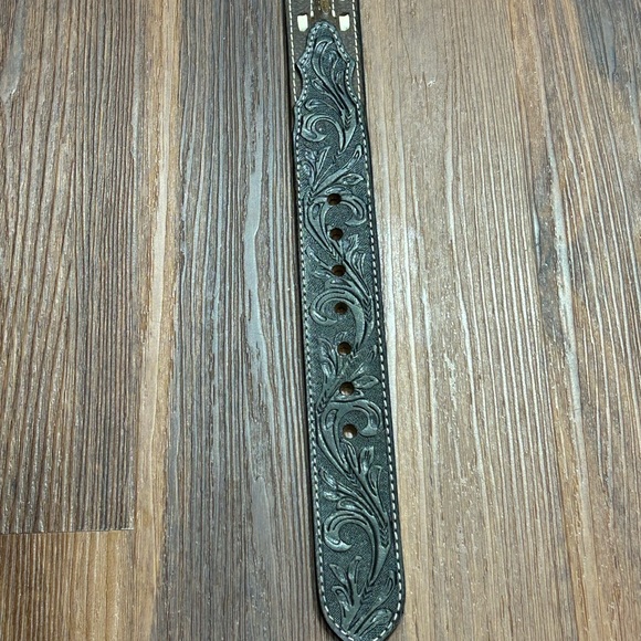 Roper Mens‎ Buff Milled Single Stitched Cut Edges Size 46 Belt 8661500 - Picture 10 of 11